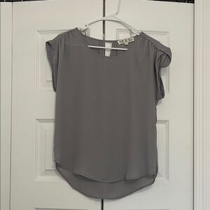 Pink Rose Charcoal Blouse